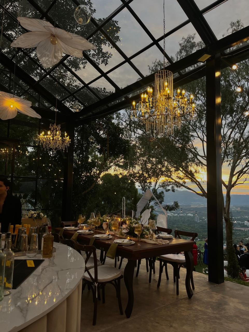 Pabellón de cristal de Hacienda El Ensueño